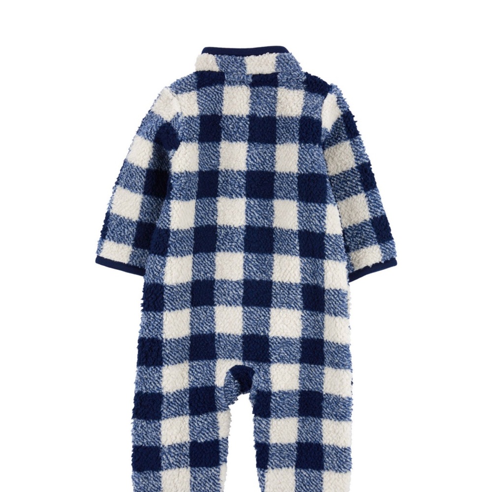 NWT Carter’s 12M Zip Up 1- Piece Jumpsuit - Picture 2 of 5